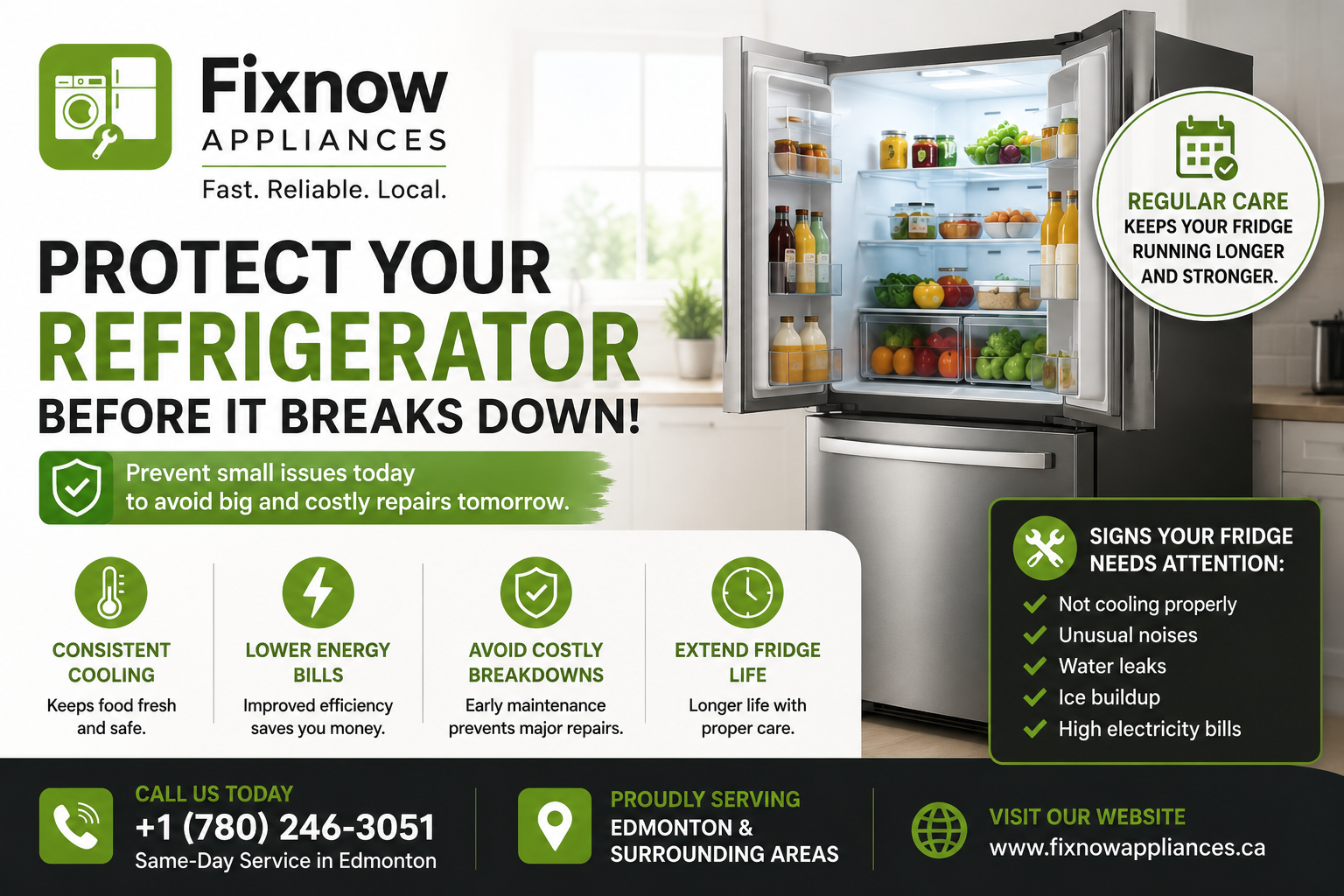 Protect Your Refrigerator Before It Breaks Down | FixNow Appliances